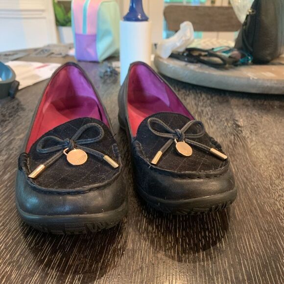 Weil Venice Orthoheel Black Leather Loafers sz 9 - Picture 1 of 4